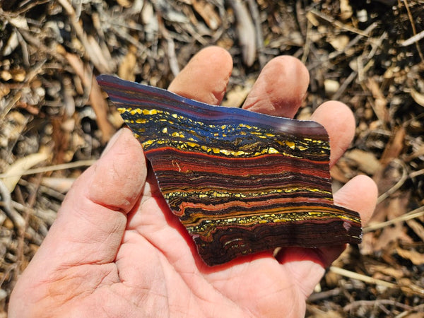 Polished Tiger Iron slab TI411