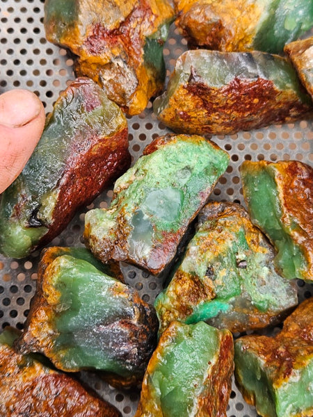Chrysoprase rough.  CHR 218