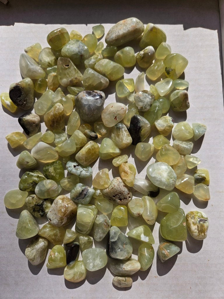1 kg. Tumble Polished Prehnite PRT120