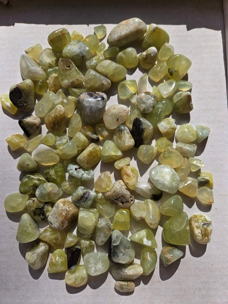 1 kg. Tumble Polished Prehnite PRT120