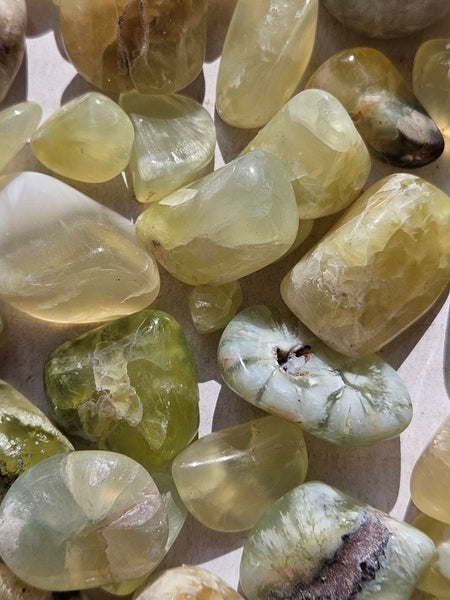 1 kg. Tumble Polished Prehnite PRT120