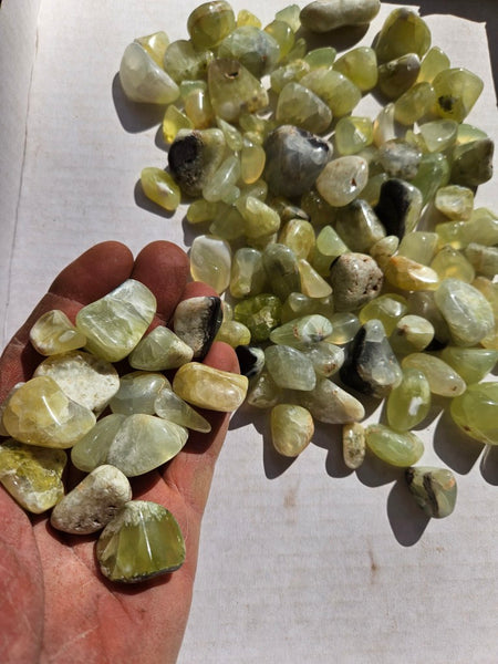 1 kg. Tumble Polished Prehnite PRT120