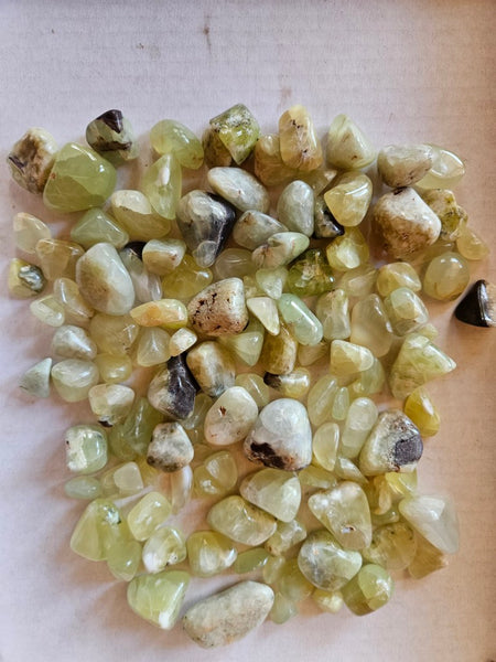 1 kg. Tumble Polished Prehnite PRT120