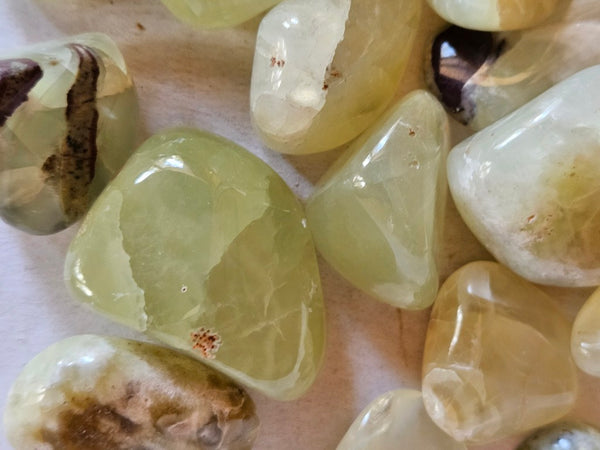 1 kg. Tumble Polished Prehnite PRT120