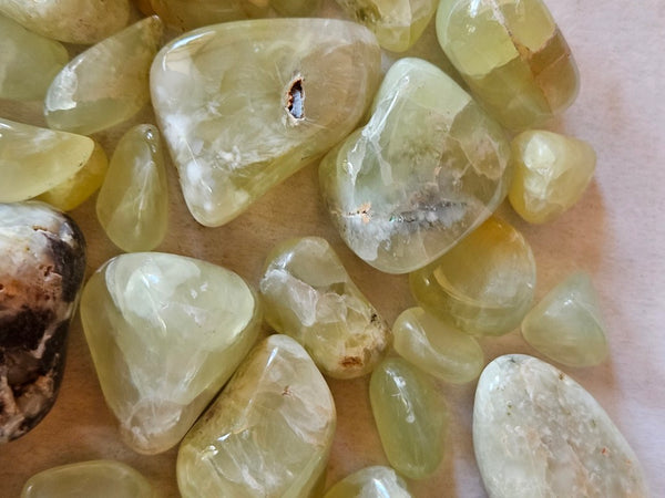 1 kg. Tumble Polished Prehnite PRT120