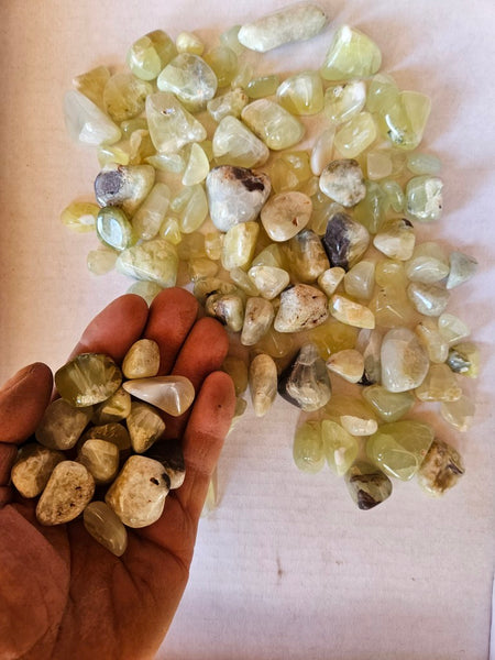1 kg. Tumble Polished Prehnite PRT120