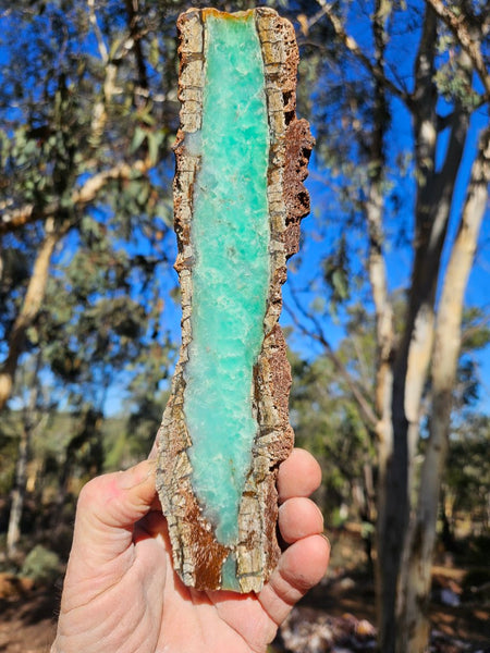 Polished  Chrysoprase slab CH503