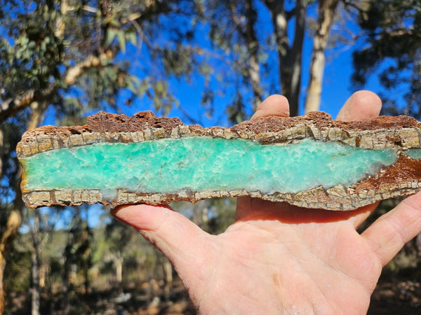 Polished  Chrysoprase slab CH503