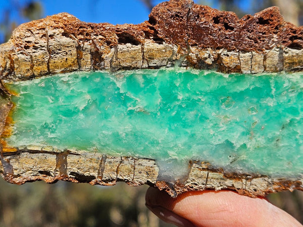 Polished  Chrysoprase slab CH503