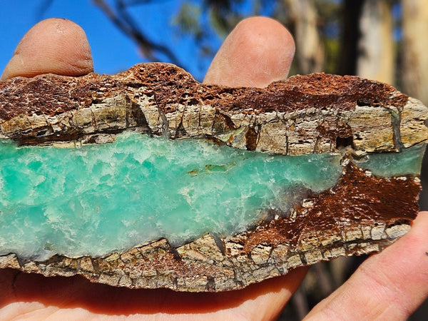 Polished  Chrysoprase slab CH503