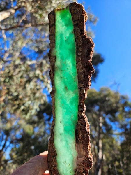 Polished  Chrysoprase slab CH503