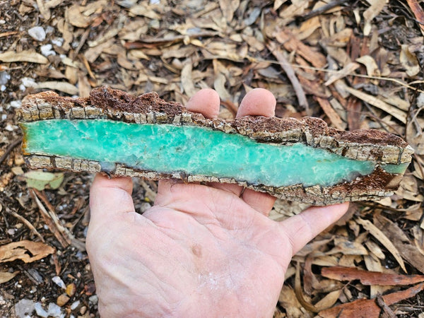 Polished  Chrysoprase slab CH503