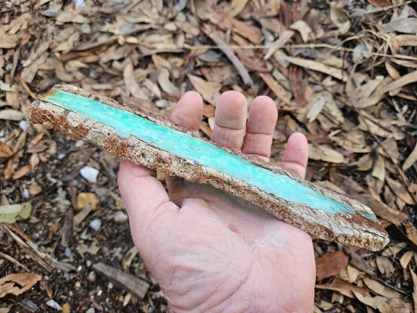 Polished  Chrysoprase slab CH503