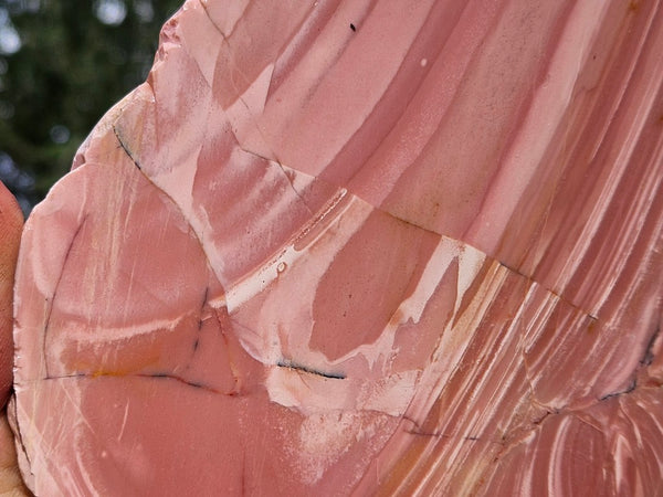 Polished Pink Opal  slab POP214