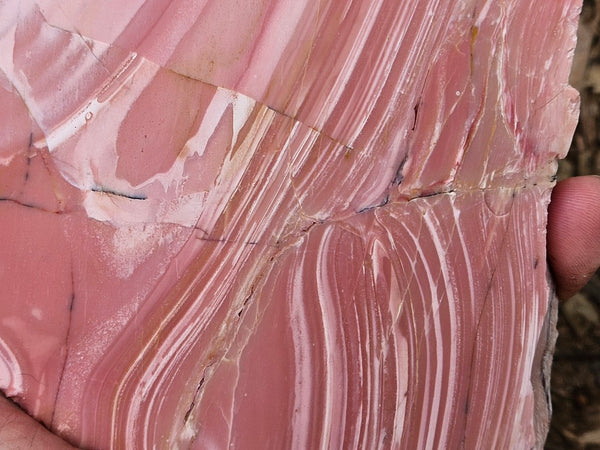 Polished Pink Opal  slab POP214