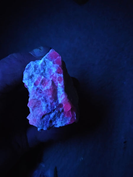 Rough Eucryptite. Fluorescent mineral specimen EUR108