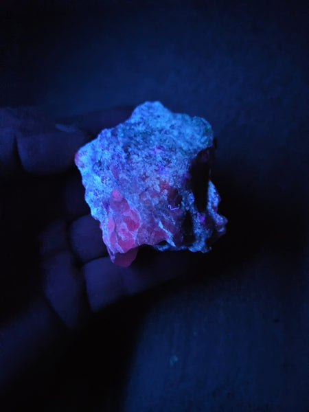 Rough Eucryptite. Fluorescent mineral specimen EUR108