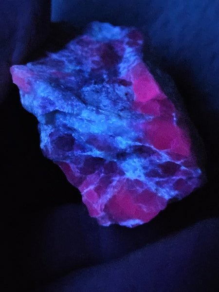 Rough Eucryptite. Fluorescent mineral specimen EUR108