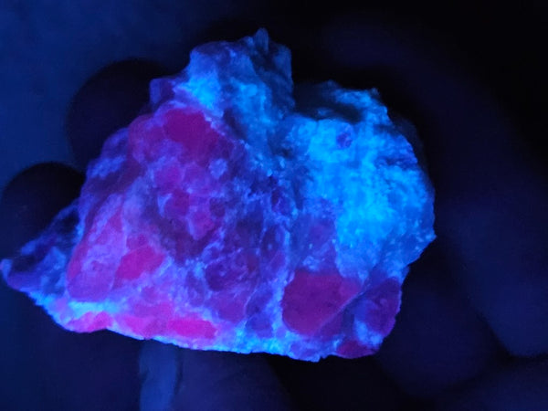 Rough Eucryptite. Fluorescent mineral specimen EUR110