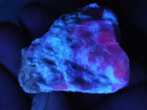 Rough Eucryptite. Fluorescent mineral specimen EUR110