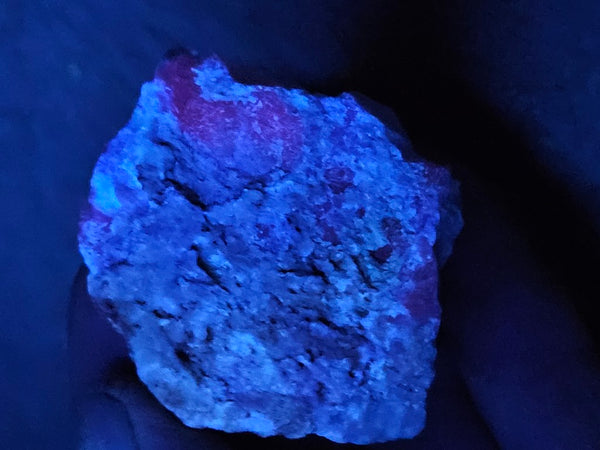 Rough Eucryptite. Fluorescent mineral specimen EUR110