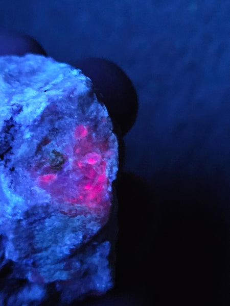 Rough Eucryptite. Fluorescent mineral specimen EUR109
