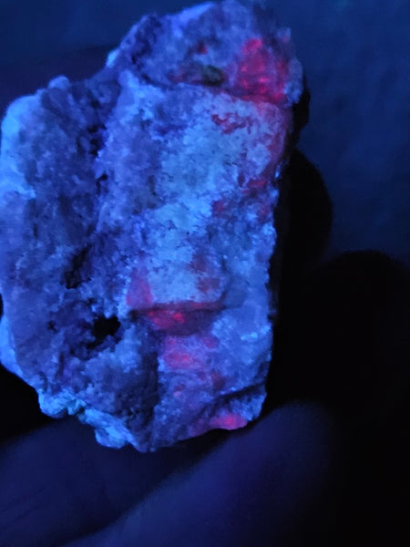 Rough Eucryptite. Fluorescent mineral specimen EUR109