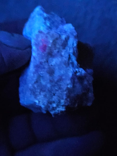 Rough Eucryptite. Fluorescent mineral specimen EUR109