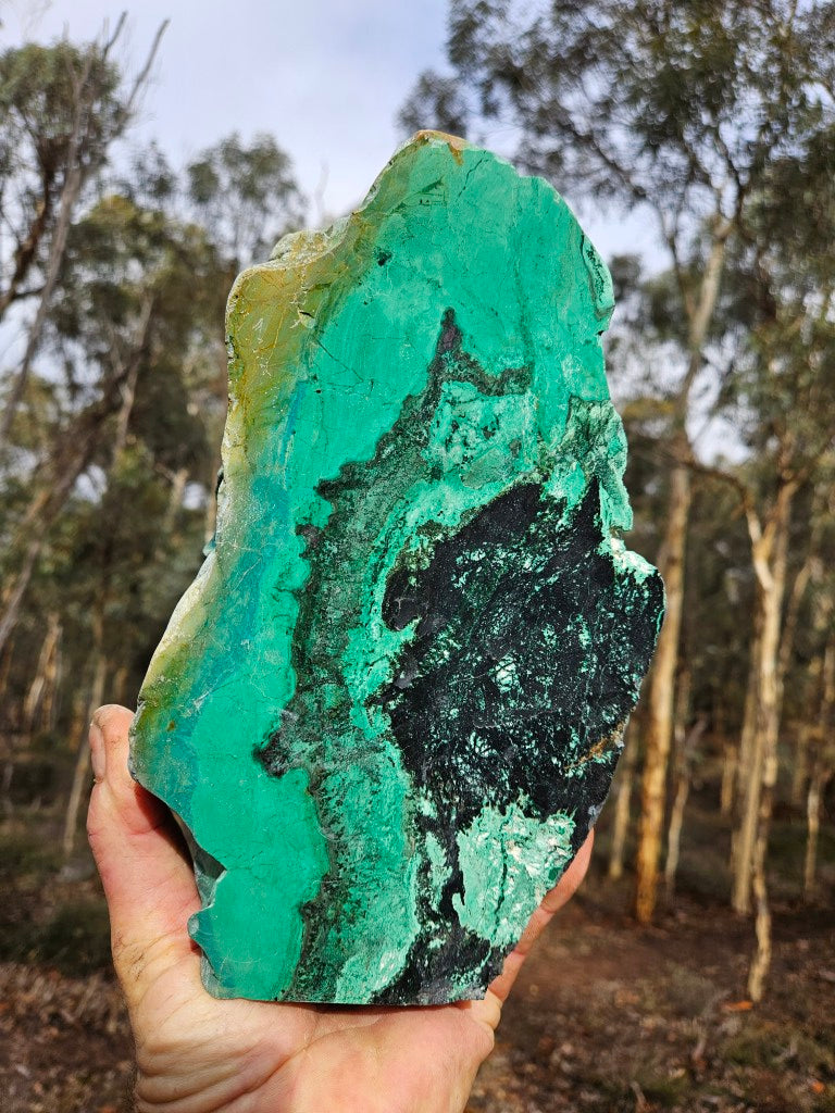 Polished De Grussa copper ore display specimen  CO142