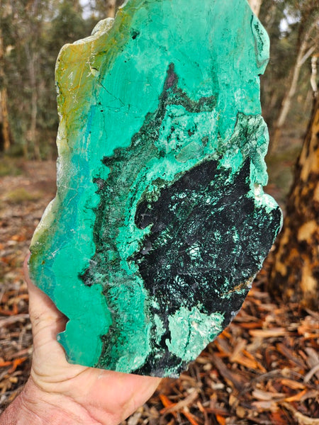 Polished De Grussa copper ore display specimen  CO142
