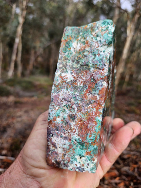 Polished De Grussa copper ore display specimen  CO143