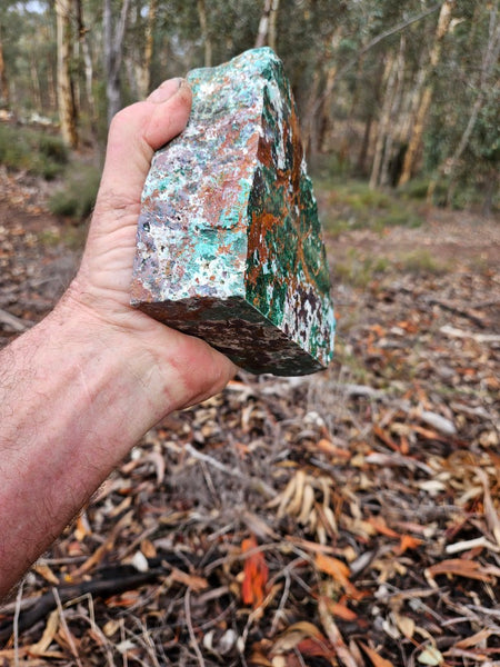 Polished De Grussa copper ore display specimen  CO143