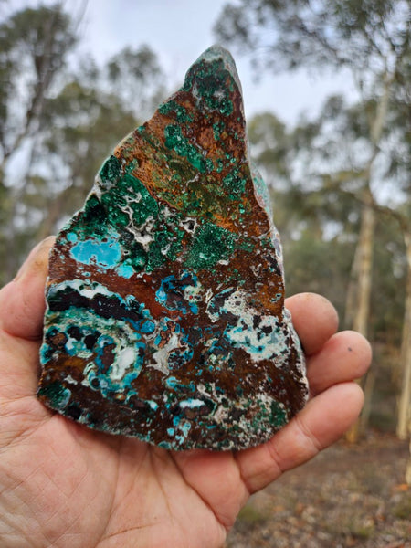 Polished De Grussa copper ore slab CO141