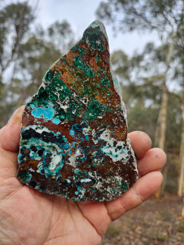 Polished De Grussa copper ore slab CO141