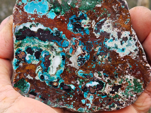 Polished De Grussa copper ore slab CO141