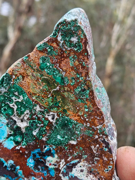 Polished De Grussa copper ore slab CO141