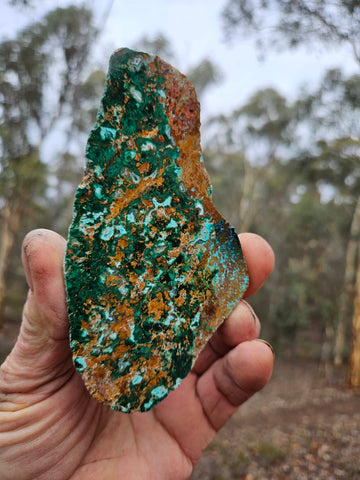 Polished De Grussa copper ore slab CO140