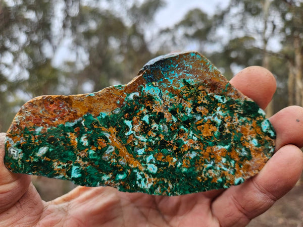 Polished De Grussa copper ore slab CO140