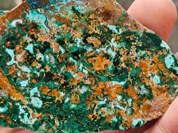 Polished De Grussa copper ore slab CO140