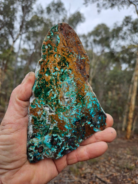 Polished De Grussa copper ore slab CO139