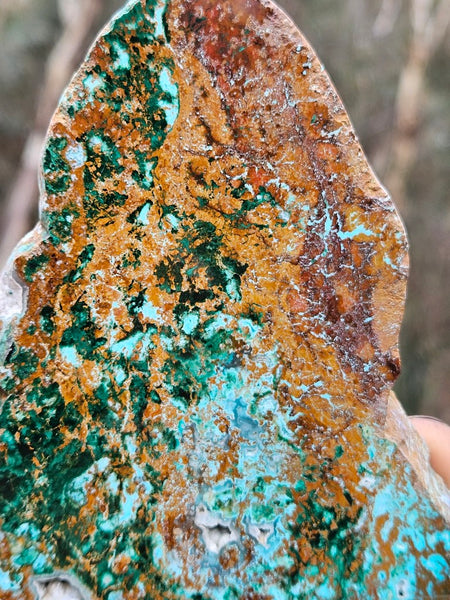 Polished De Grussa copper ore slab CO139