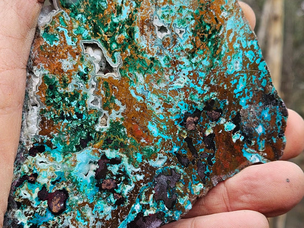 Polished De Grussa copper ore slab CO139