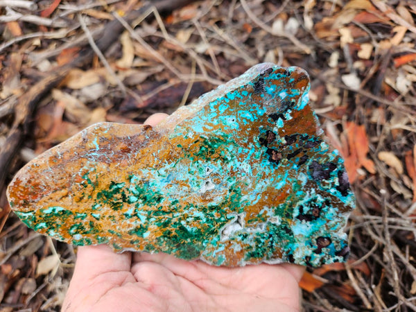 Polished De Grussa copper ore slab CO139