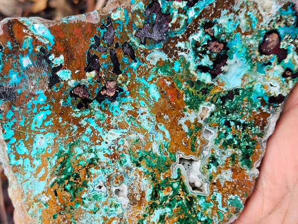 Polished De Grussa copper ore slab CO139