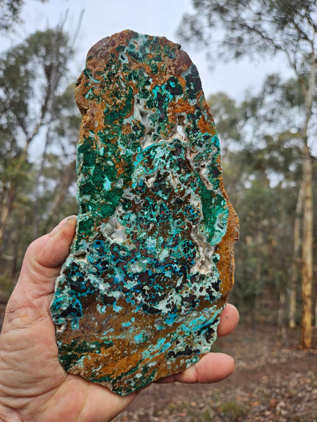 Polished De Grussa copper ore slab CO138