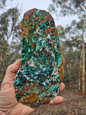 Polished De Grussa copper ore slab CO138