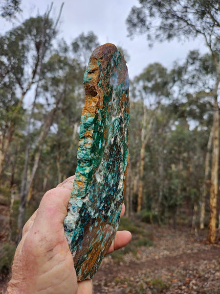 Polished De Grussa copper ore slab CO138