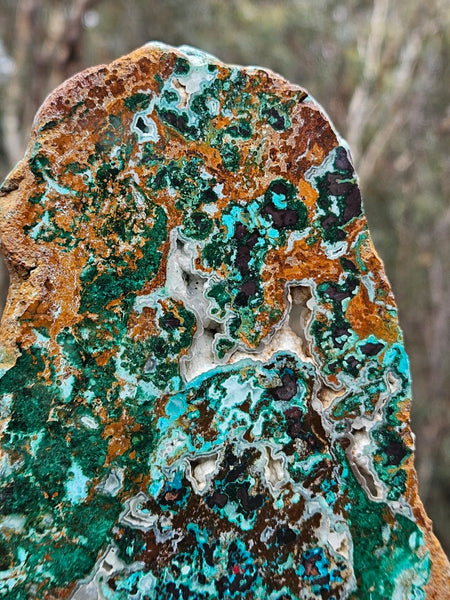 Polished De Grussa copper ore slab CO138