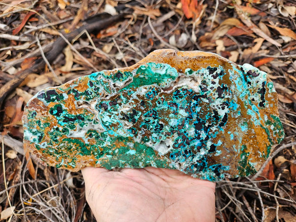 Polished De Grussa copper ore slab CO138