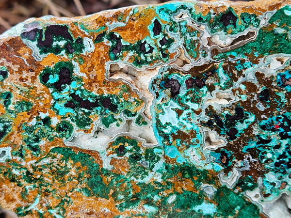 Polished De Grussa copper ore slab CO138